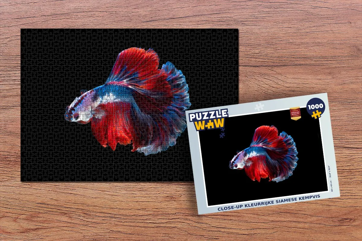 PuzzleWow Vis Staart Legpuzzel 1000 Stuks - Multicolor