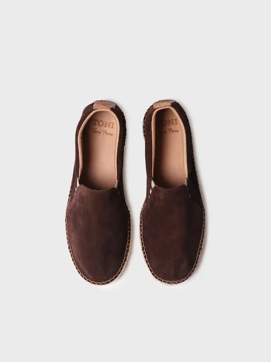 Suède espadrille voor heren