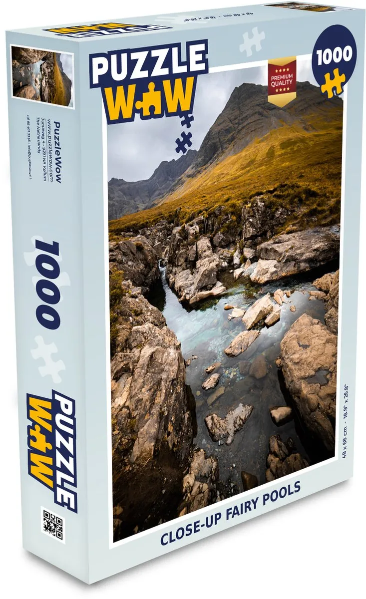 PuzzleWow Close-up Fairy Pools Legpuzzel 1000 Stuks