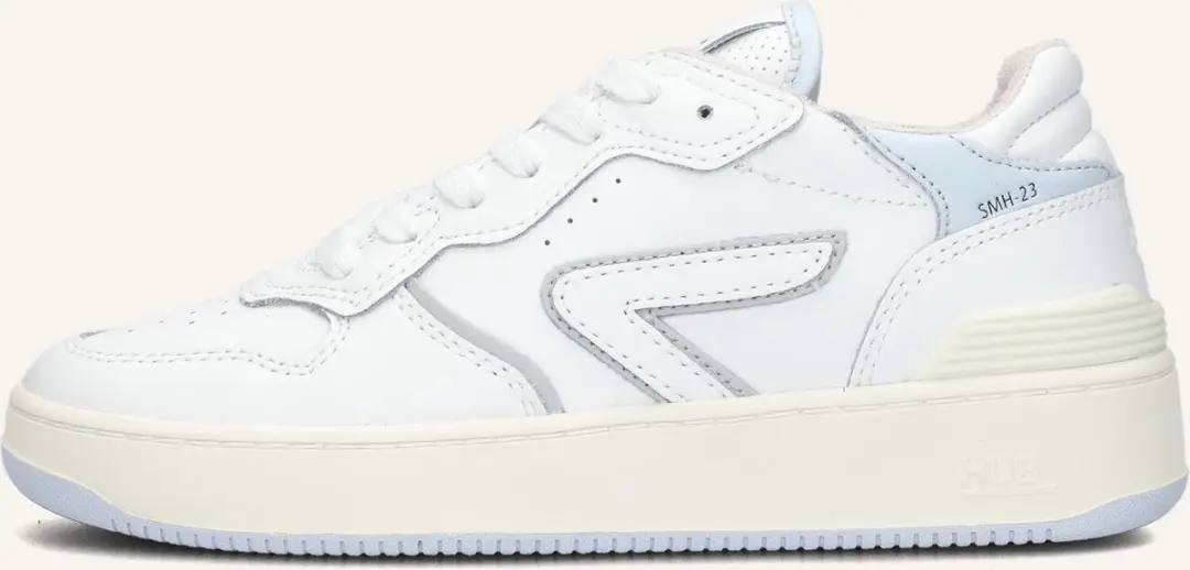 Hub Smash Lage Sneakers - Leer - Dames - Wit - 37 - afbeelding 4 van 6