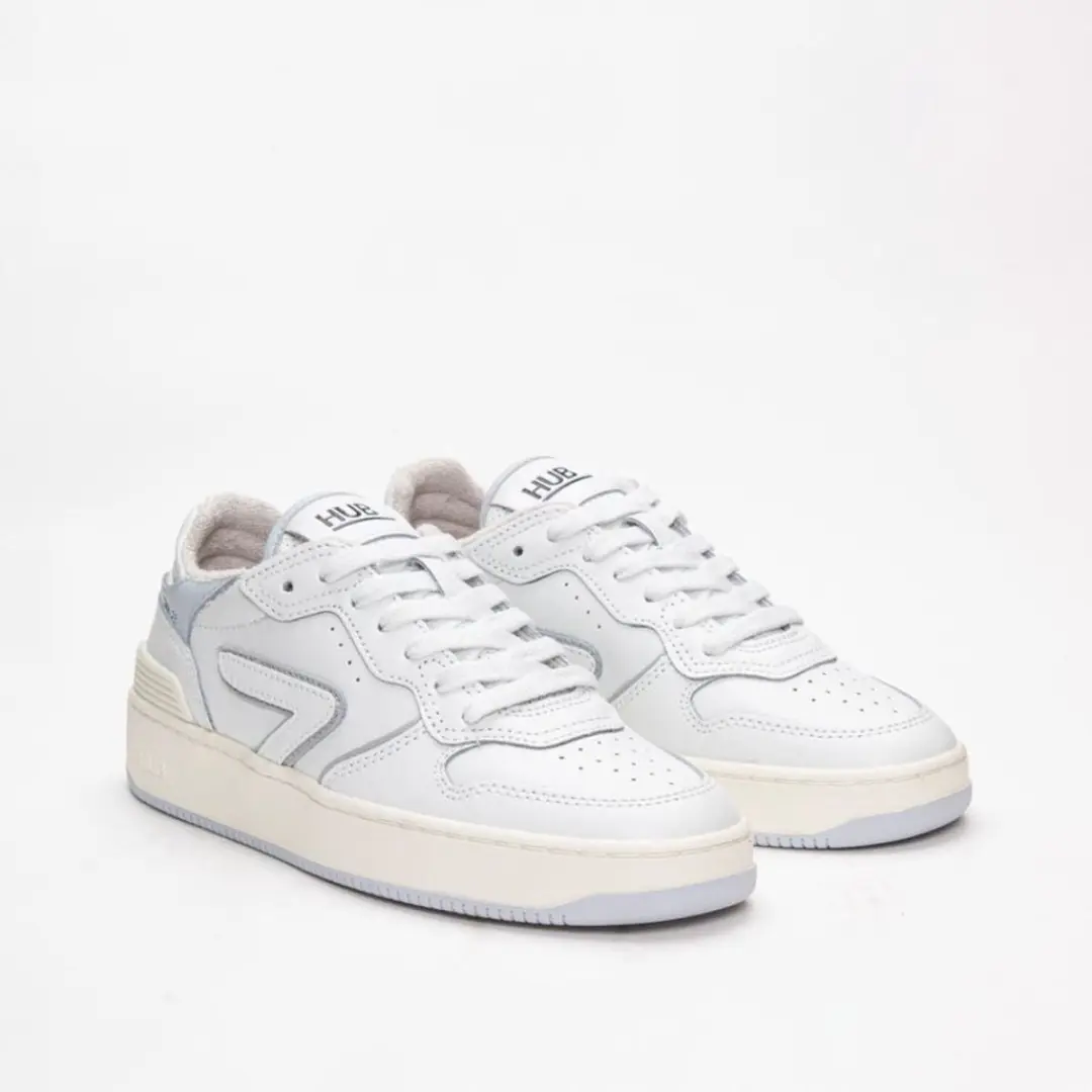 Hub Smash Lage Sneakers - Leer - Dames - Wit - 37 - afbeelding 6 van 6