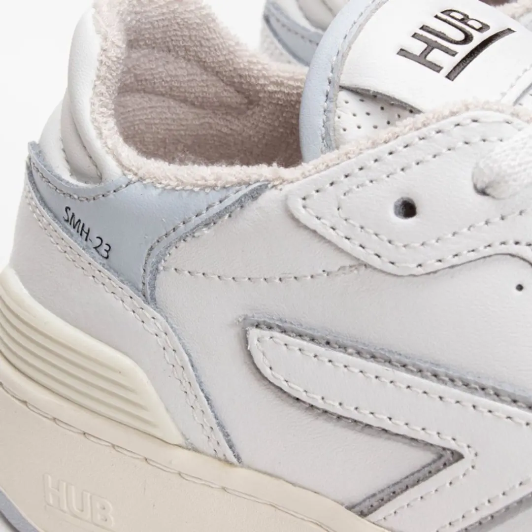 Hub Smash Lage Sneakers - Leer - Dames - Wit - 37 - afbeelding 5 van 6