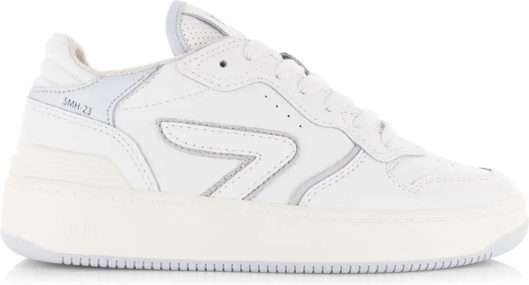 Hub Smash Lage Sneakers - Leer - Dames - Wit - 37 - afbeelding 2 van 6