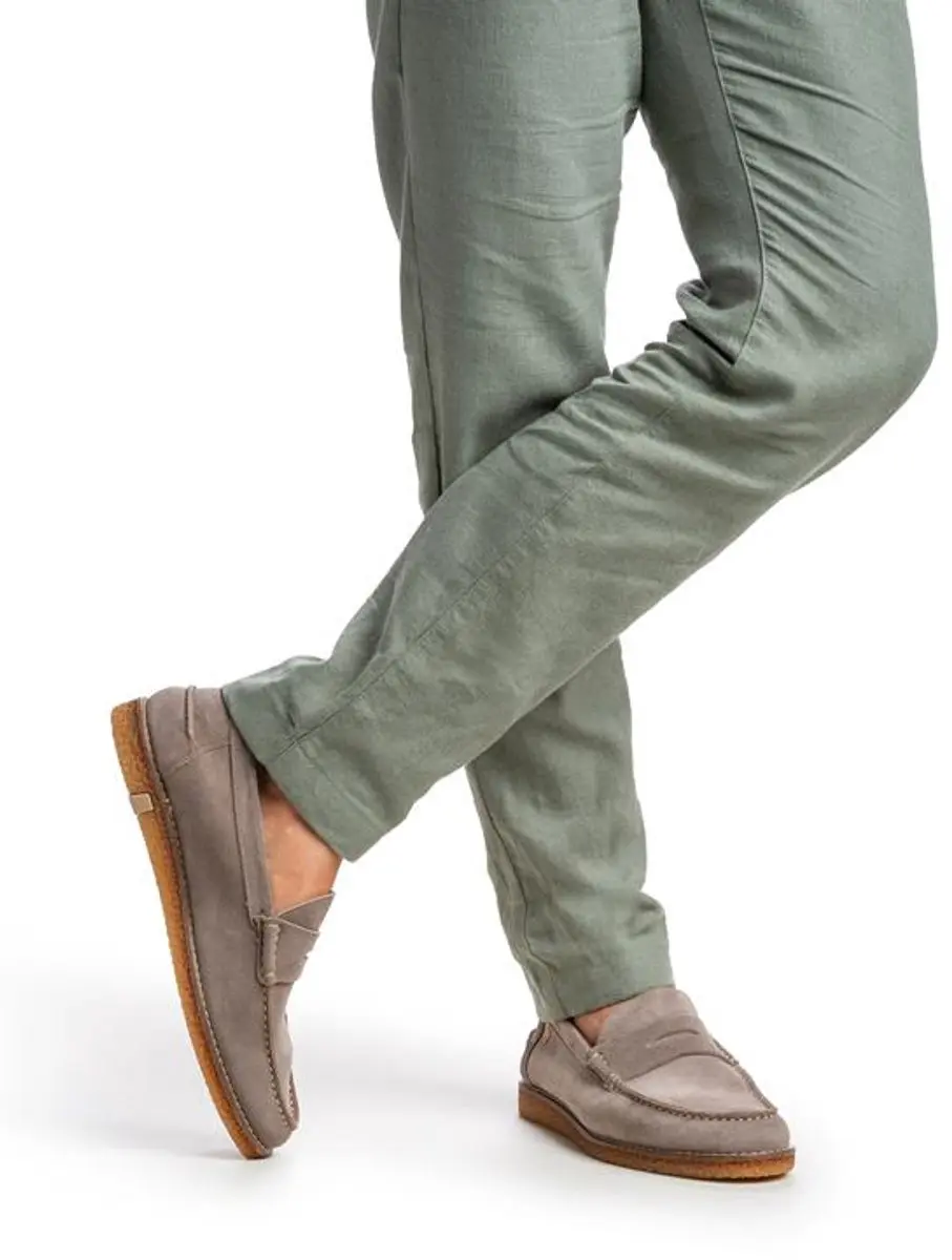 Floris van Bommel Suède Mocassin Instapper - Beige - afbeelding 5 van 5