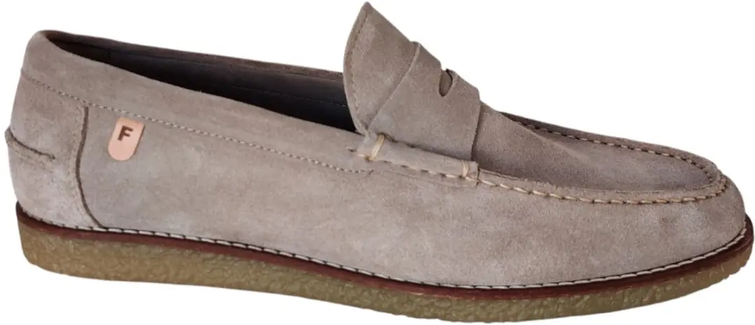 Floris van Bommel Suède Mocassin Instapper - Beige - afbeelding 4 van 5