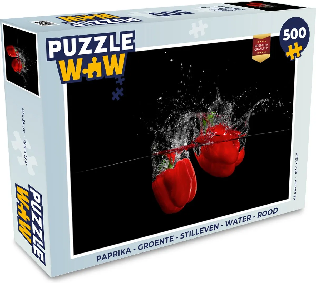 PuzzleWow Paprika Stilleven Legpuzzel 500 Stuks