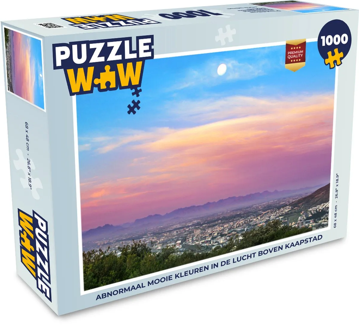 PuzzleWow Kaapstad Lucht Zuid-Afrika Legpuzzel 1000 Stuks