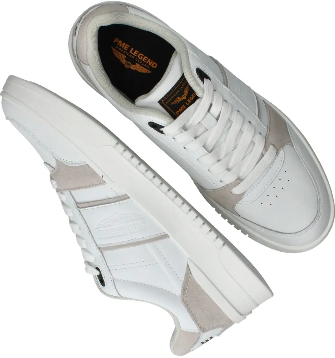 PME Legend Brycepoint Sneakers - Leren Sneaker - Heren - Wit - Maat 40 - afbeelding 6 van 6