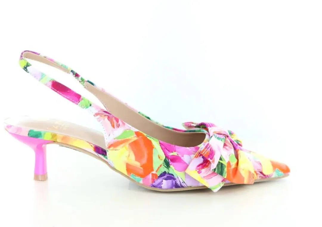 La Strada Slingback Flower Met Strik