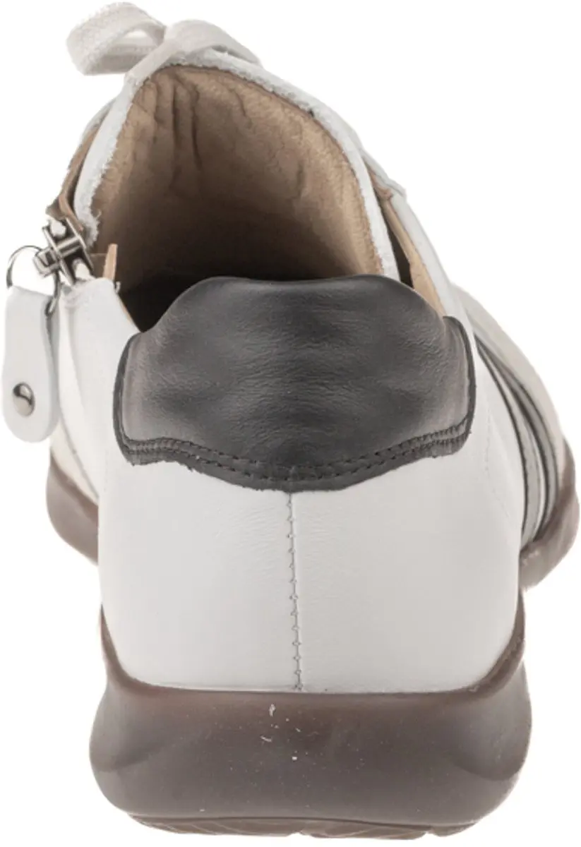 Hartjes 162.2106 Leren Dames Sneakers - Wit/Grijs - 42 - afbeelding 6 van 6