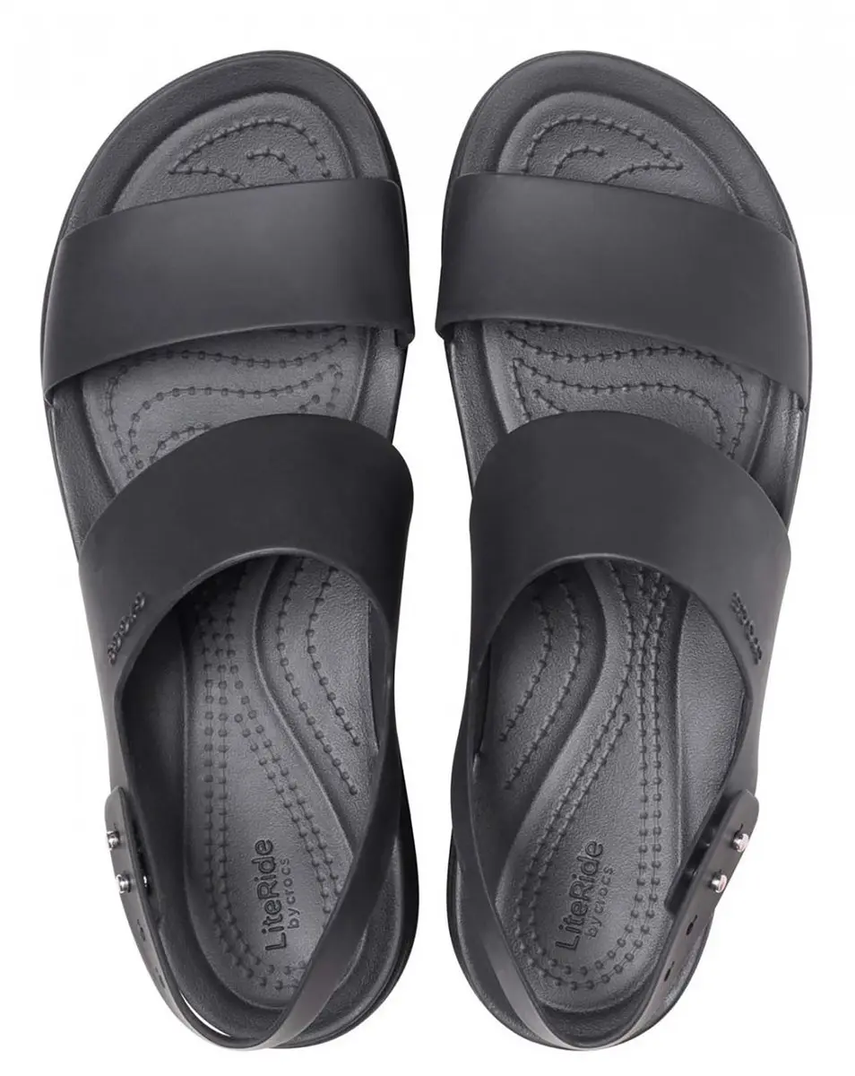 Crocs Brooklyn Sandalen - Lage Hak 37,5 - Zwart