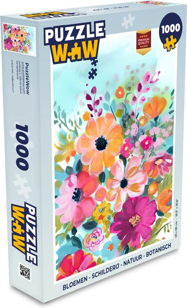 PuzzleWow Bloemen Legpuzzel 1000 Stuks