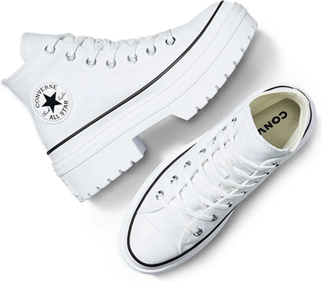 Converse Chuck Taylor All Star Lugged Heel Hi Sneakers - Wit - afbeelding 4 van 6