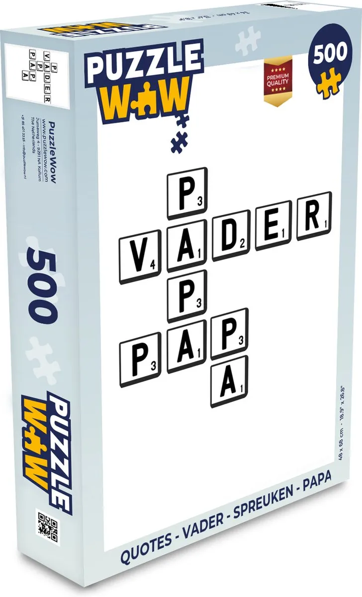 PuzzleWow Vaderdag Legpuzzel 500 Stuks
