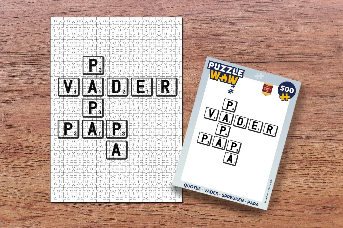 PuzzleWow Vaderdag Legpuzzel 500 Stuks - Multicolor