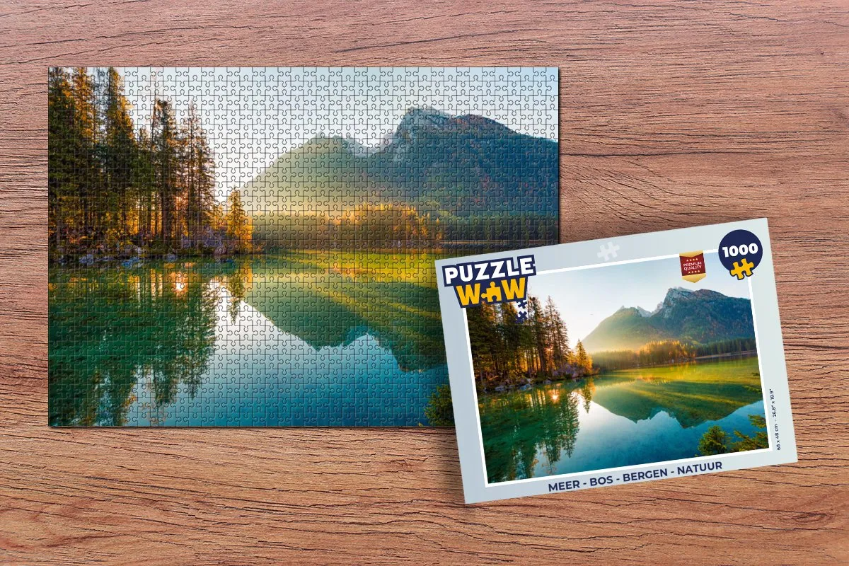 PuzzleWow Landschap Natuur Puzzel 1000 Stuks - Multicolor