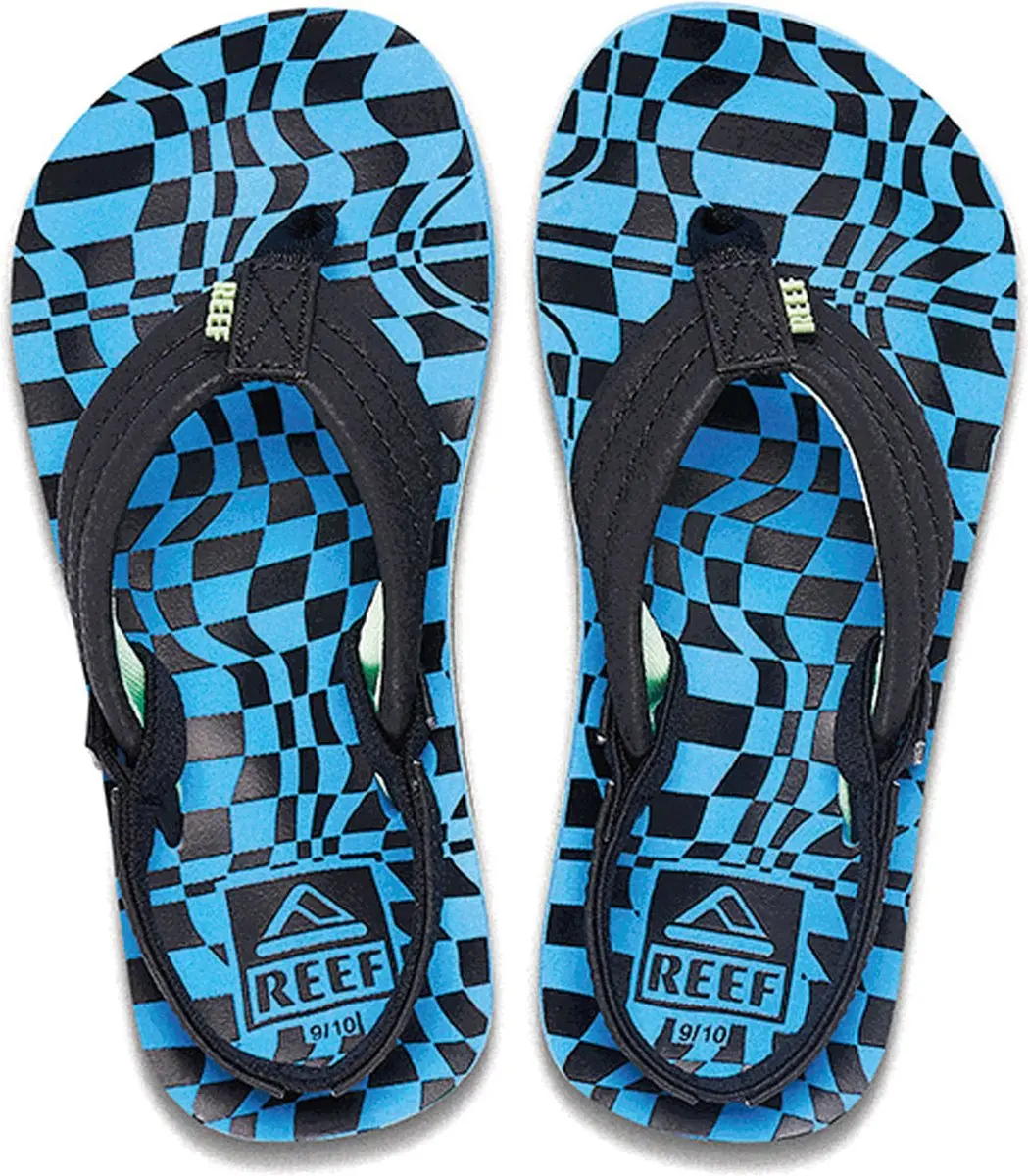 Reef Little Ahi Teenslipper CJ2087 - 21 - Zwart/Blauw - afbeelding 4 van 6