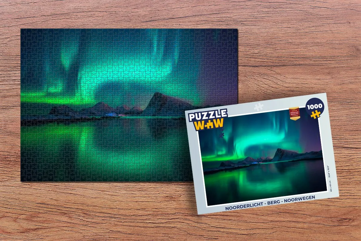 PuzzleWow Noorderlicht Legpuzzel 1000 Stuks - Multicolor