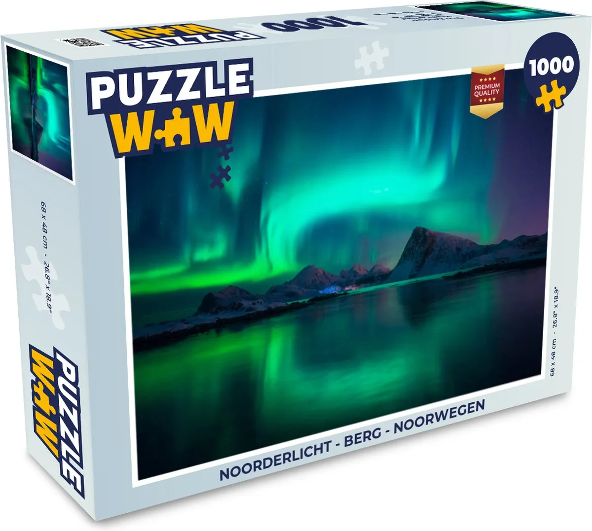 PuzzleWow Noorderlicht Legpuzzel 1000 Stuks - Multicolor