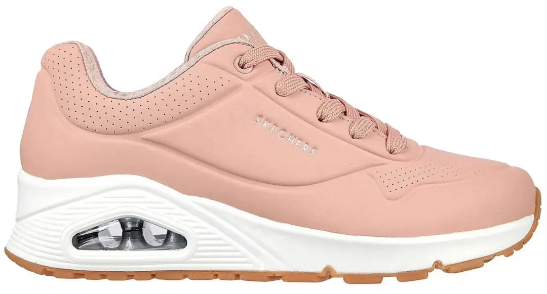Skechers Uno Stand On Air Dames Sneakers - 37 - Roze/Wit