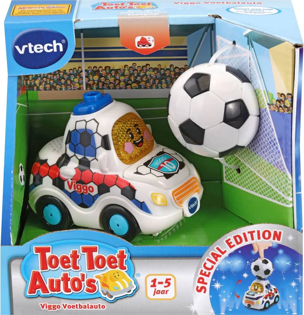 VTech Toet Toet Auto's Viggo Voetbalauto Educatief Speelgoed - 4x AA