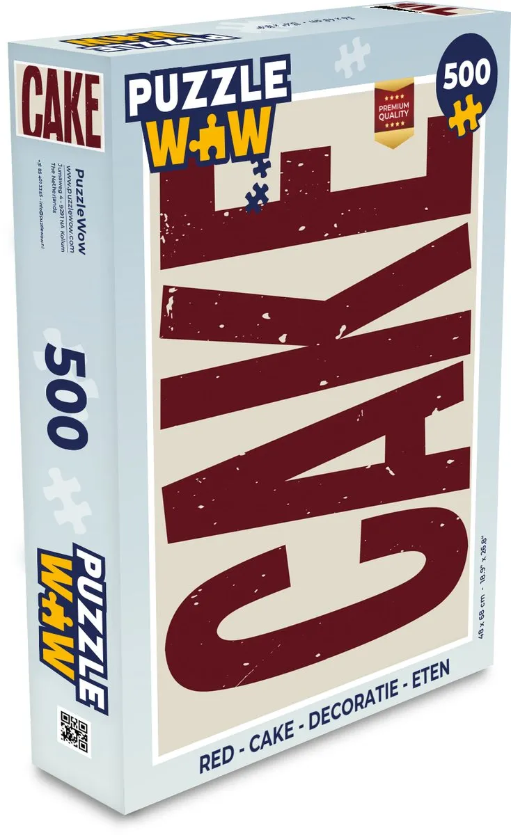 PuzzleWow Cake Puzzel 500 Stuks