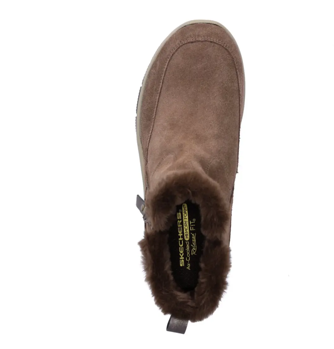 Skechers Easy Going Cool Zip Dames Instappers - Chocolate - afbeelding 5 van 6