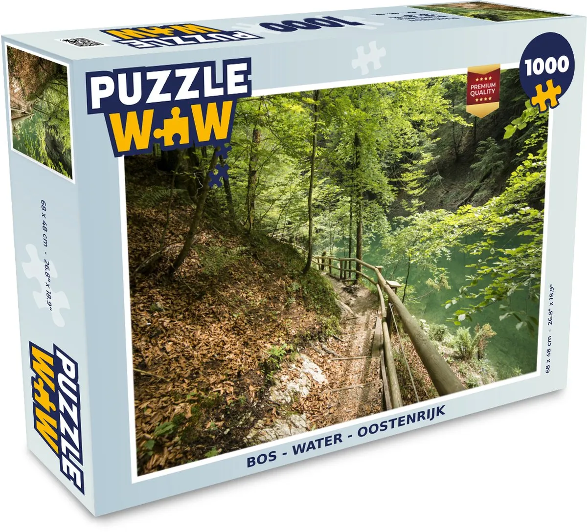 PuzzleWow Bos Water Oostenrijk Legpuzzel 1000 Stuks