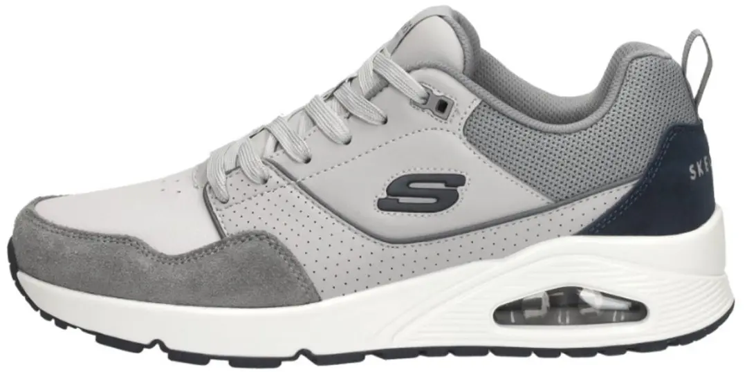 Skechers Uno Retro One Heren Sneakers - Grijs - afbeelding 2 van 6