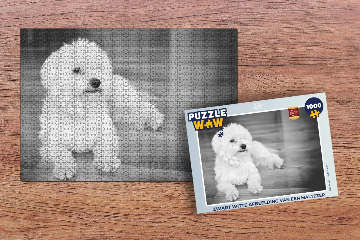 PuzzleWow Legpuzzel Maltezer 1000 Stuks - Multicolor