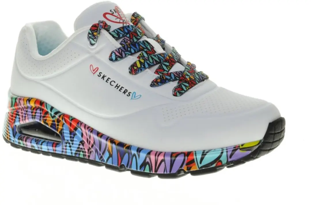 Skechers Uno Ravaged Love Sneakers Dames - 38
