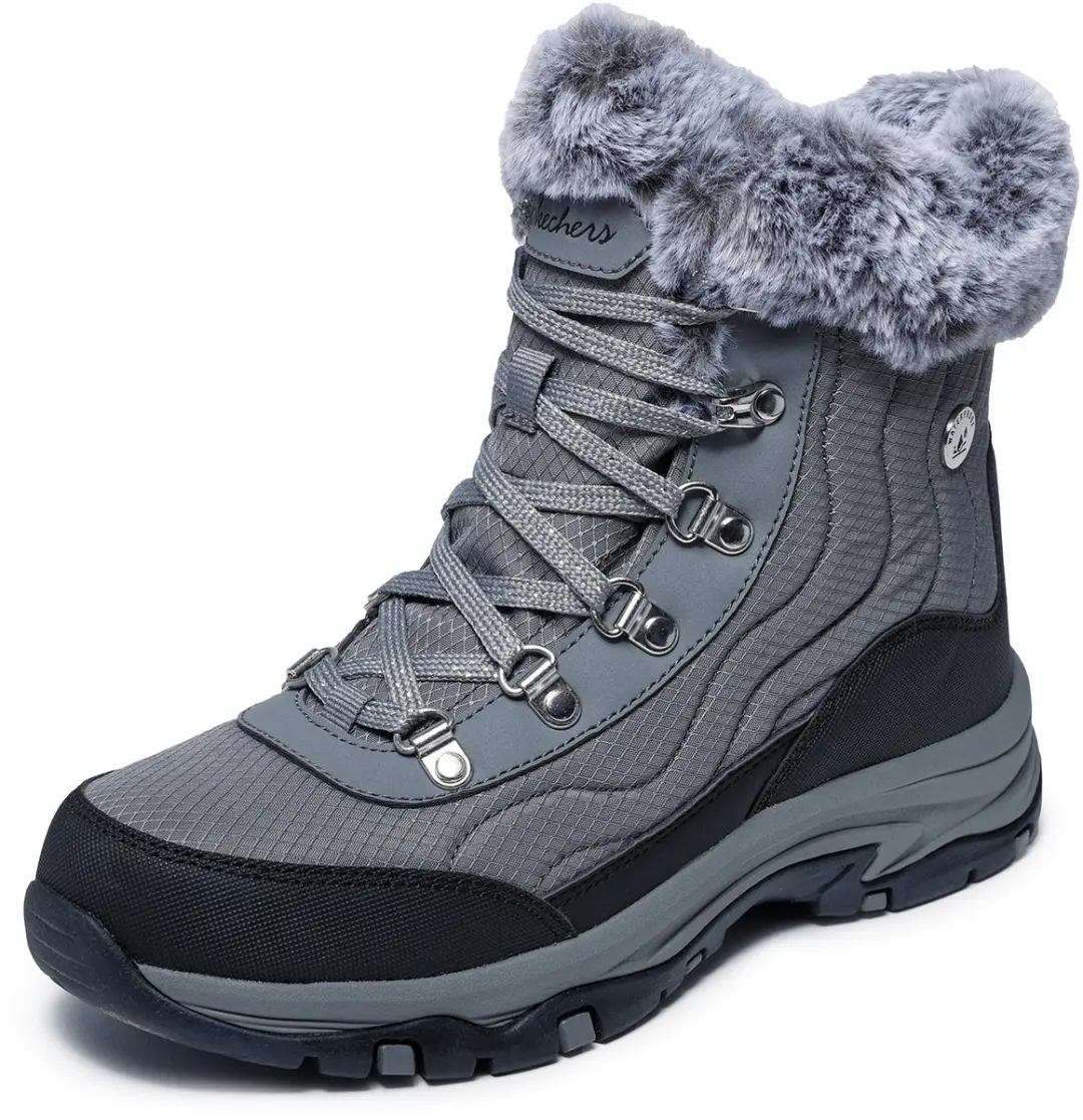 Skechers Dames Trego Stormie Winterlaarzen Boots 167893 CCL Charcoal