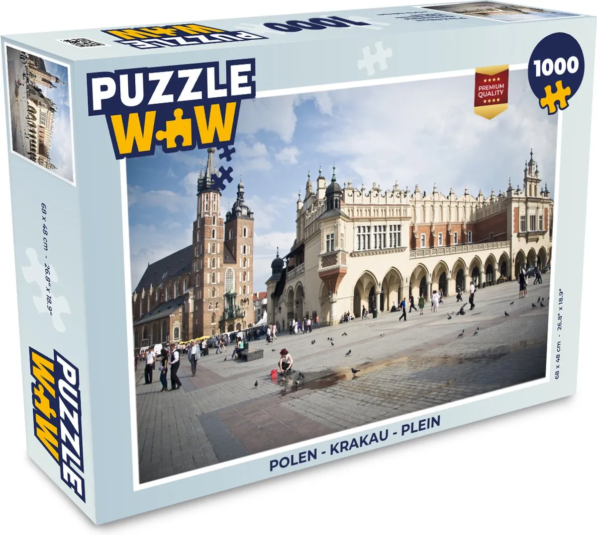 PuzzleWow Krakau Legpuzzel 1000 Stuks - Multicolor