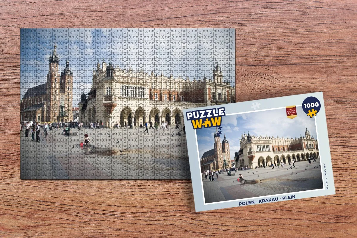 PuzzleWow Krakau Legpuzzel 1000 Stuks - Multicolor