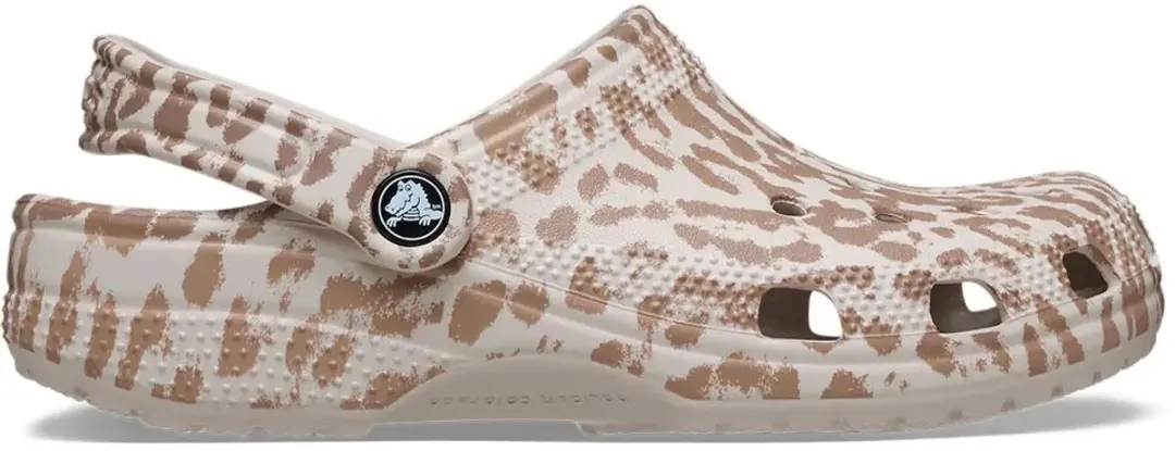 Crocs Classic Pop Animal Klompen Beige EU 37-38