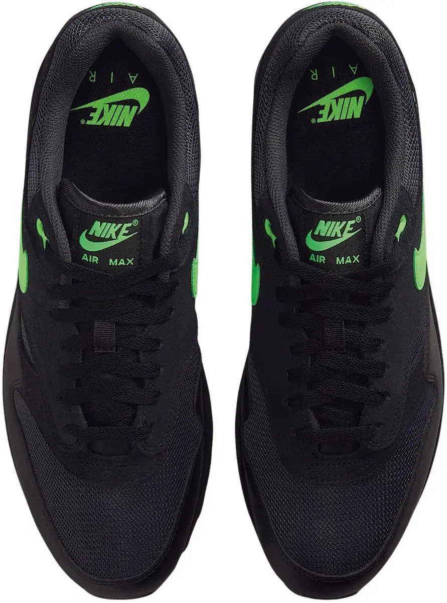 Nike Air Max 1 Essential Sneakers - Zwart/Groen - afbeelding 3 van 6