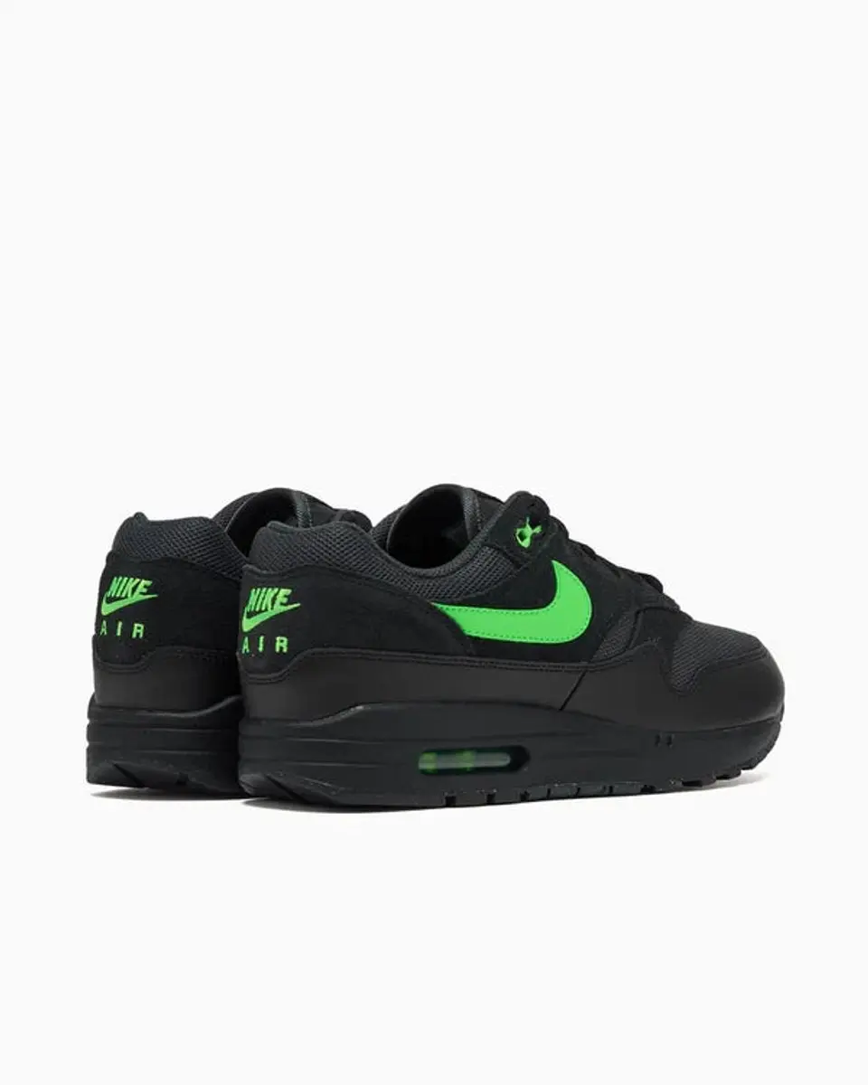 Nike Air Max 1 Essential Sneakers - Zwart/Groen - afbeelding 6 van 6