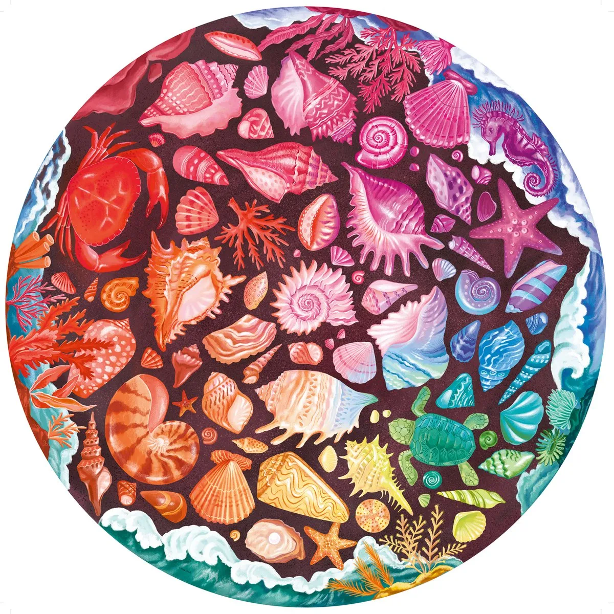 Ravensburger Circle of Colors Seashells Legpuzzel 500 Stuks - Multicolor