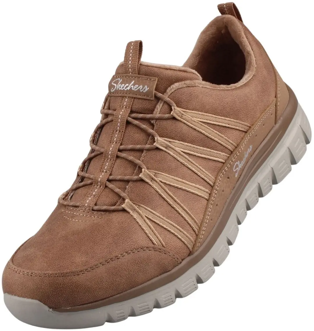 Skechers damessneaker lichtbruin Graceful Cozy Hug 100889/CSNT