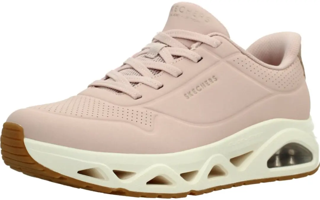 Skechers Uno Glide Step Glide On Air Pantoffels - Roze - Maat 39 - afbeelding 3 van 6