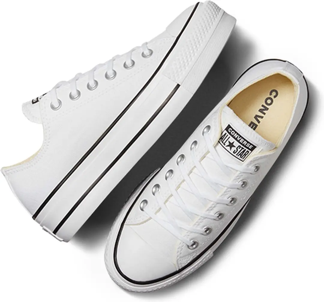 Converse Chuck Taylor All Star Lift Ox Dames Sneakers - Wit - afbeelding 4 van 6