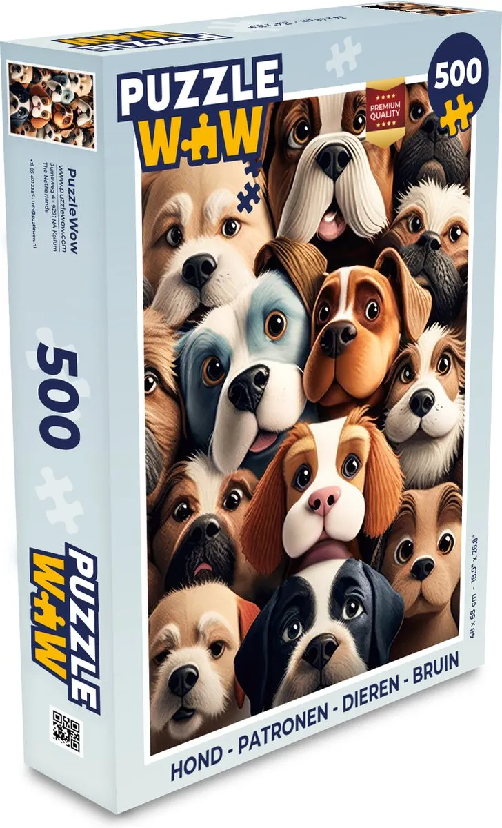 PuzzleWow Puzzel Hond 500 Stuks
