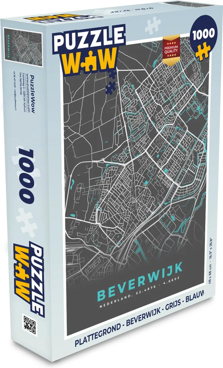 PuzzleWow Beverwijk Legpuzzel 1000 Stuks