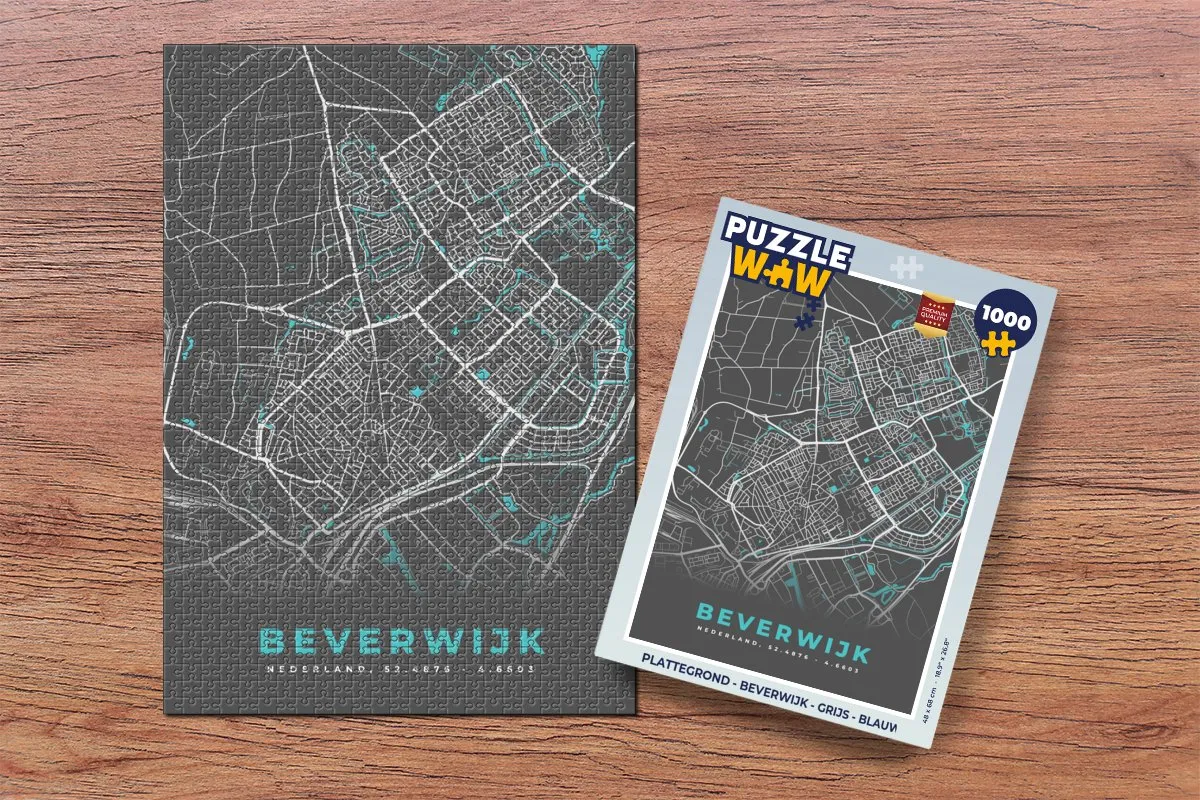 PuzzleWow Beverwijk Legpuzzel 1000 Stuks - Multicolor