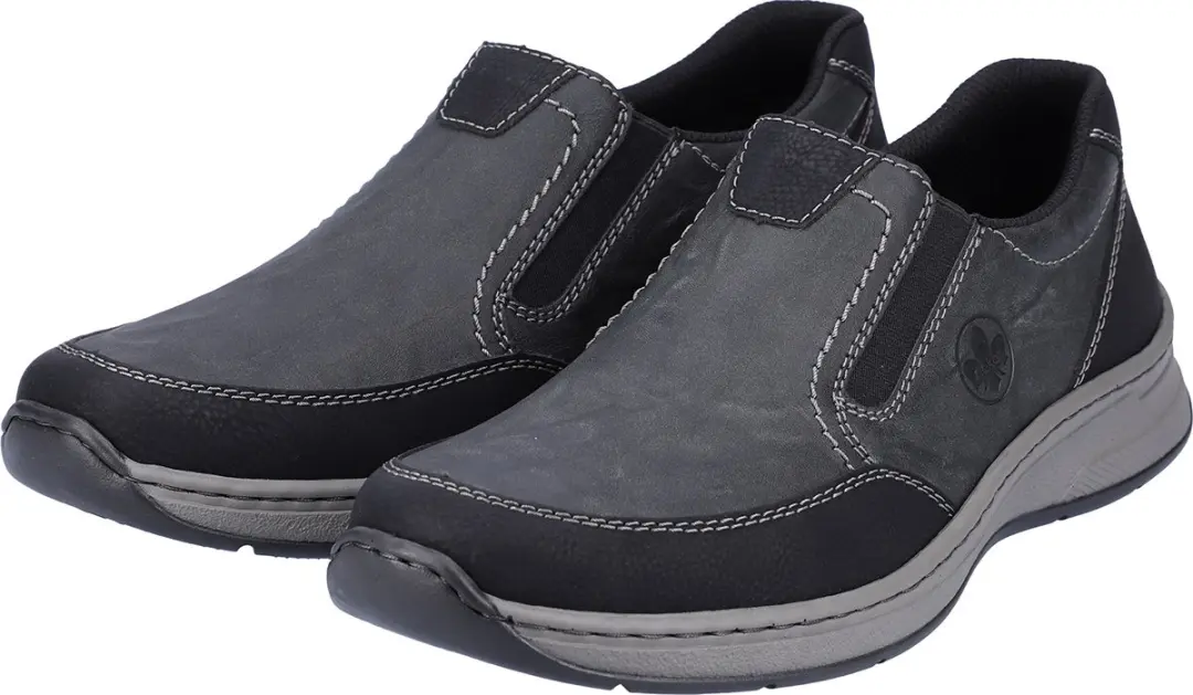 Rieker heren lage schoenen zakelijke schoenen leren schoenen 14362-00 grijs extr