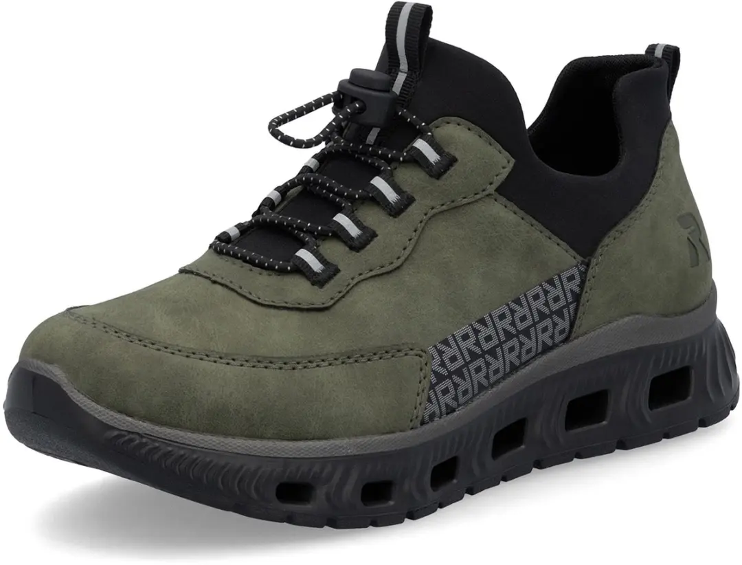 Rieker Dames Sneaker Low Elastiek Comfortwijdte G M6058-54 Groen