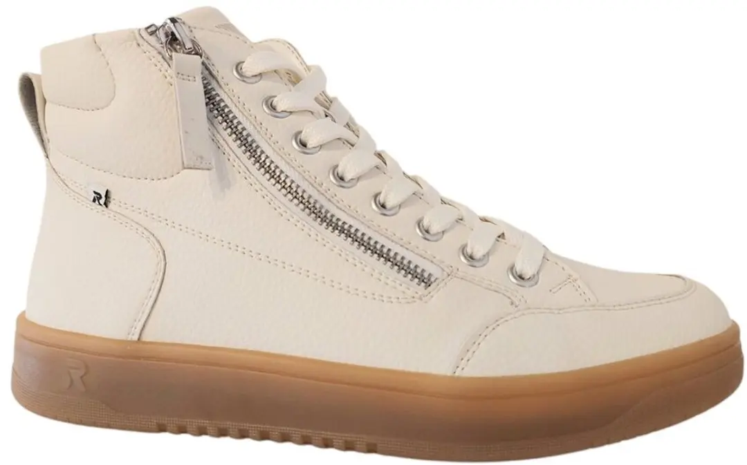 Rieker Veterboot W1971-80 Wit Warm Gevoerd