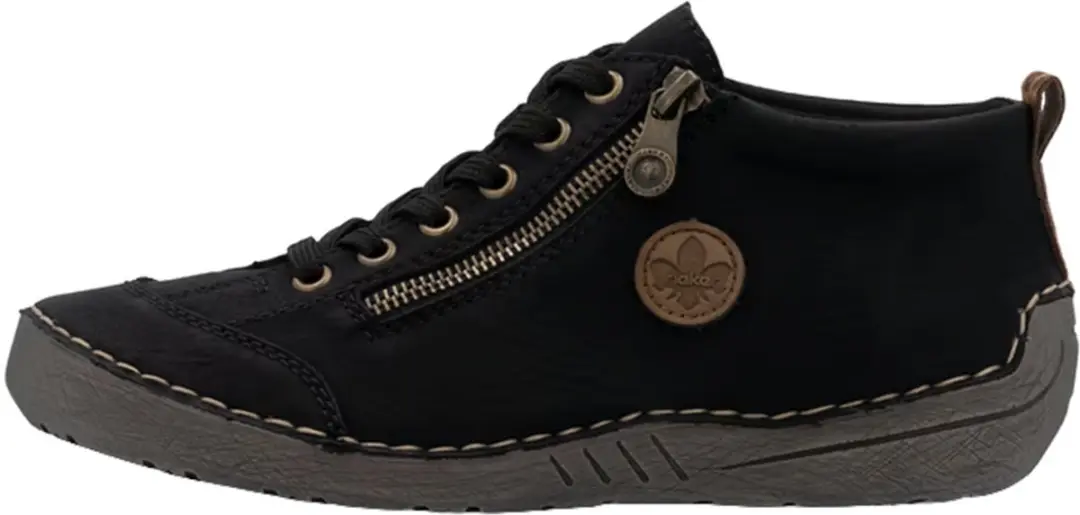 Rieker dames sneaker lage schoenen 52514-00 Schwarz