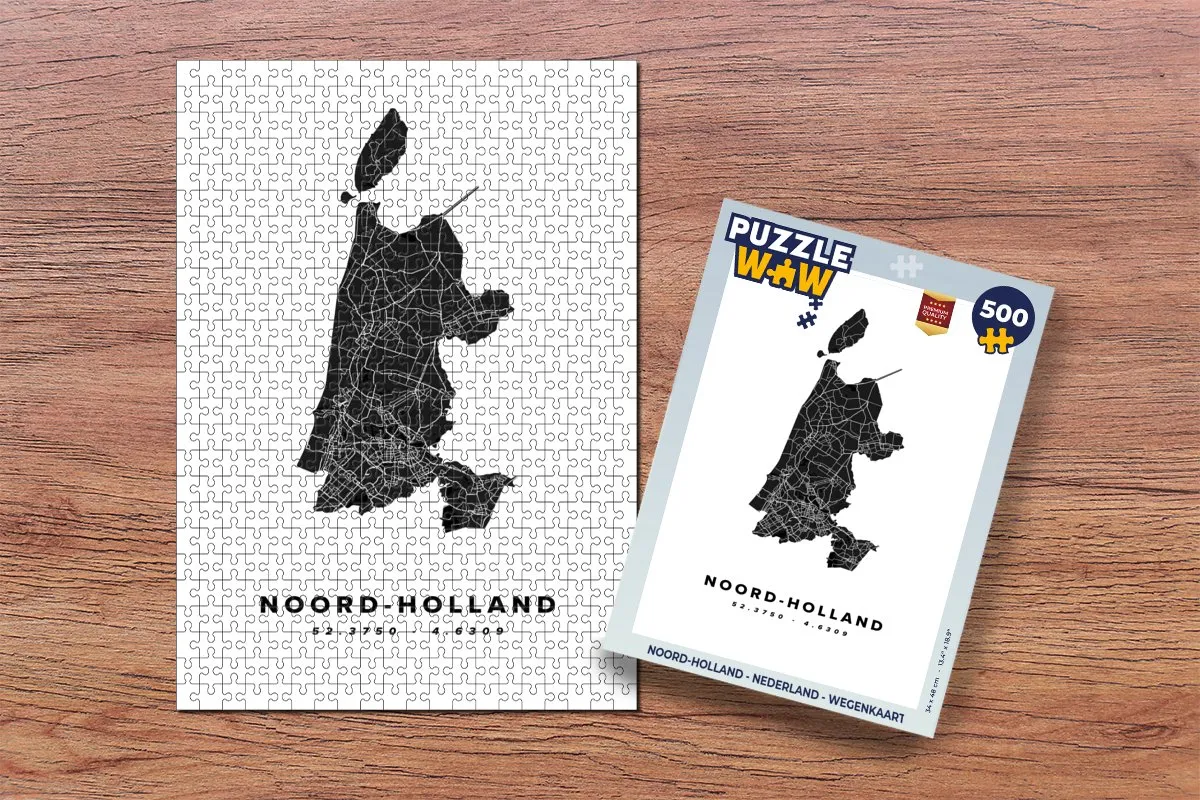 PuzzleWow Noord-Holland Legpuzzel 500 Stuks - Multicolor