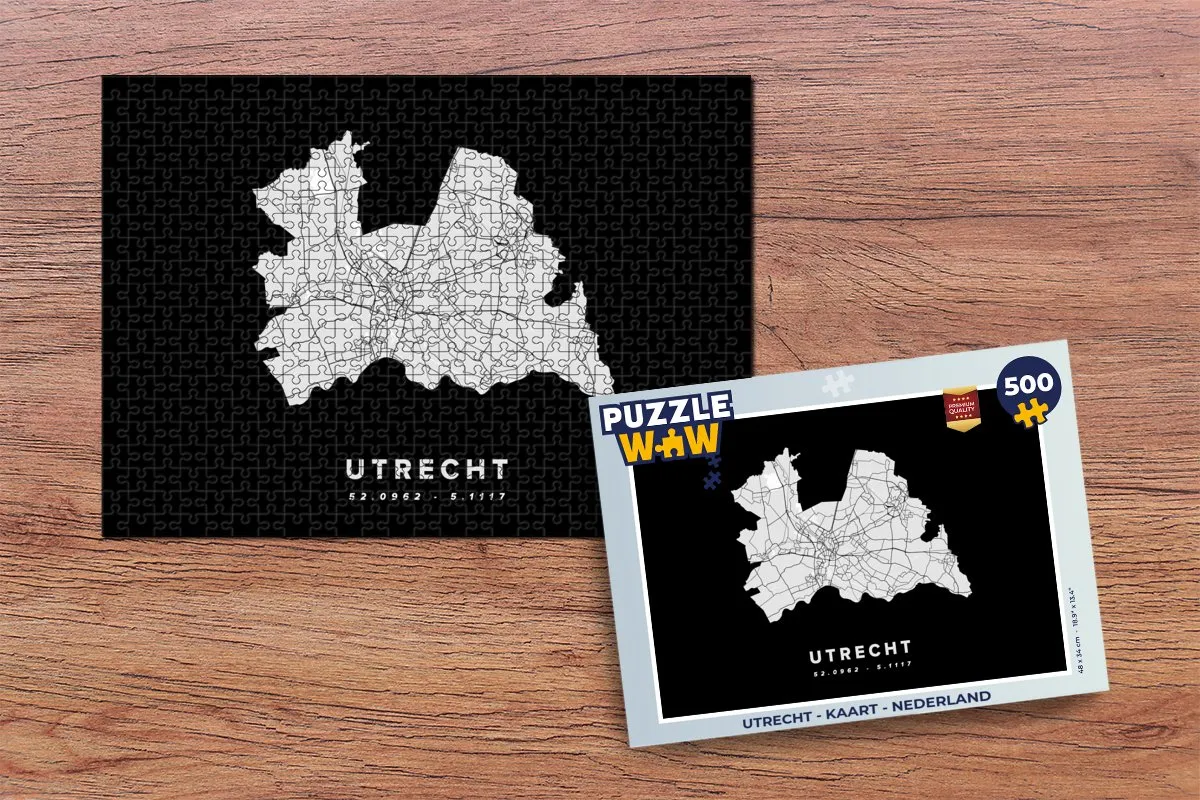 PuzzleWow Utrecht Legpuzzel 500 Stuks - Multicolor